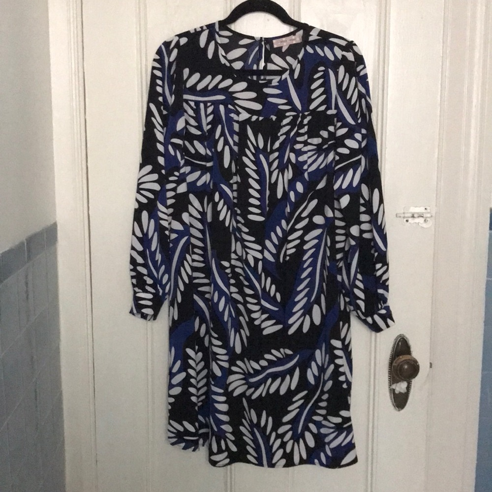 Traffic People Pattern Tunic Dress size L